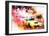 NYC Watercolor Collection - On the Night Road-Philippe Hugonnard-Framed Premium Giclee Print