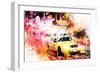 NYC Watercolor Collection - On the Night Road-Philippe Hugonnard-Framed Premium Giclee Print