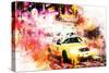 NYC Watercolor Collection - On the Night Road-Philippe Hugonnard-Stretched Canvas