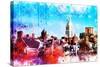 NYC Watercolor Collection - On the Roofs-Philippe Hugonnard-Stretched Canvas