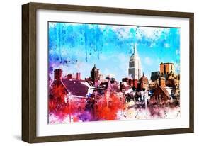 NYC Watercolor Collection - On the Roofs-Philippe Hugonnard-Framed Art Print