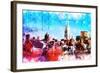 NYC Watercolor Collection - On the Roofs-Philippe Hugonnard-Framed Art Print
