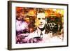 NYC Watercolor Collection - One Man-Philippe Hugonnard-Framed Art Print