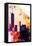 NYC Watercolor Collection - One World Trade center-Philippe Hugonnard-Framed Stretched Canvas