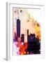 NYC Watercolor Collection - One World Trade center-Philippe Hugonnard-Framed Art Print