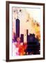 NYC Watercolor Collection - One World Trade center-Philippe Hugonnard-Framed Art Print