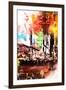 NYC Watercolor Collection - Pedestrian Pathway-Philippe Hugonnard-Framed Art Print