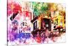 NYC Watercolor Collection - Pedestrian Signal-Philippe Hugonnard-Stretched Canvas