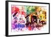 NYC Watercolor Collection - Pedestrian Signal-Philippe Hugonnard-Framed Art Print