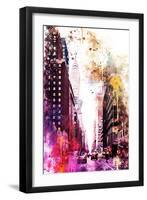 NYC Watercolor Collection - Perspective-Philippe Hugonnard-Framed Art Print