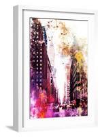 NYC Watercolor Collection - Perspective-Philippe Hugonnard-Framed Art Print