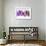 NYC Watercolor Collection - Purple Skyline-Philippe Hugonnard-Framed Art Print displayed on a wall