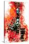 NYC Watercolor Collection - Red Facade-Philippe Hugonnard-Stretched Canvas