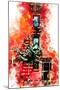 NYC Watercolor Collection - Red Facade-Philippe Hugonnard-Mounted Art Print