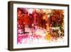 NYC Watercolor Collection - Red Night-Philippe Hugonnard-Framed Premium Giclee Print