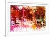 NYC Watercolor Collection - Red Night-Philippe Hugonnard-Framed Art Print