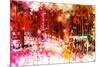 NYC Watercolor Collection - Red Night-Philippe Hugonnard-Mounted Art Print
