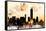 NYC Watercolor Collection - Shadows and Lights-Philippe Hugonnard-Framed Stretched Canvas