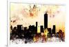 NYC Watercolor Collection - Shadows and Lights-Philippe Hugonnard-Framed Art Print