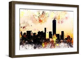 NYC Watercolor Collection - Shadows and Lights-Philippe Hugonnard-Framed Art Print