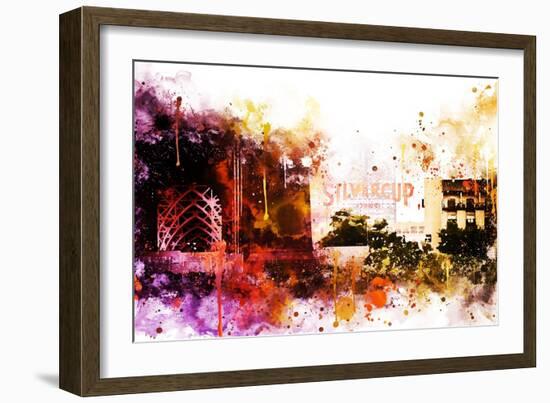 NYC Watercolor Collection - Silvercup Studios-Philippe Hugonnard-Framed Art Print