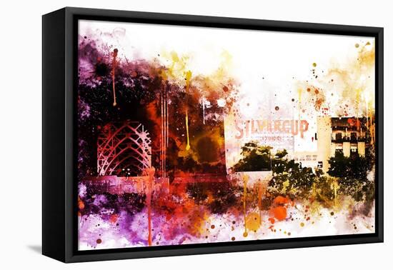 NYC Watercolor Collection - Silvercup Studios-Philippe Hugonnard-Framed Stretched Canvas