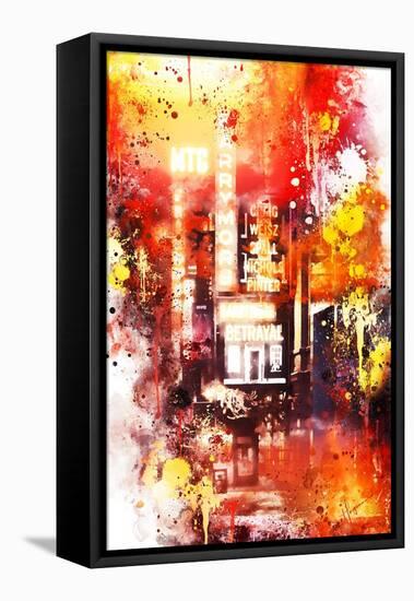 NYC Watercolor Collection - Spotlight-Philippe Hugonnard-Framed Stretched Canvas