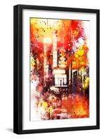 NYC Watercolor Collection - Spotlight-Philippe Hugonnard-Framed Art Print