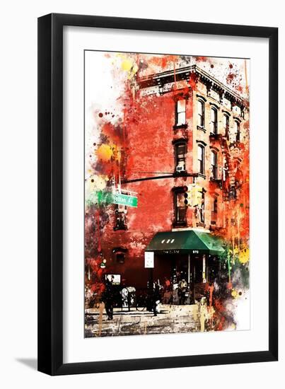 NYC Watercolor Collection - Street angle-Philippe Hugonnard-Framed Art Print