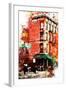 NYC Watercolor Collection - Street angle-Philippe Hugonnard-Framed Art Print