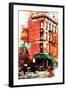 NYC Watercolor Collection - Street angle-Philippe Hugonnard-Framed Art Print