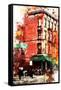NYC Watercolor Collection - Street angle-Philippe Hugonnard-Framed Stretched Canvas