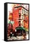 NYC Watercolor Collection - Street angle-Philippe Hugonnard-Framed Stretched Canvas