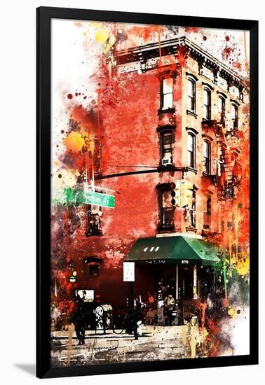 NYC Watercolor Collection - Street angle-Philippe Hugonnard-Framed Art Print