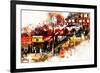 NYC Watercolor Collection - Subway Brooklyn-Philippe Hugonnard-Framed Art Print