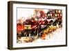 NYC Watercolor Collection - Subway Brooklyn-Philippe Hugonnard-Framed Premium Giclee Print