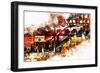 NYC Watercolor Collection - Subway Brooklyn-Philippe Hugonnard-Framed Premium Giclee Print