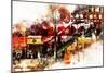 NYC Watercolor Collection - Subway Brooklyn-Philippe Hugonnard-Mounted Premium Giclee Print