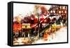 NYC Watercolor Collection - Subway Brooklyn-Philippe Hugonnard-Framed Stretched Canvas