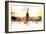 NYC Watercolor Collection - Sunset Skyline-Philippe Hugonnard-Framed Premium Giclee Print