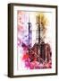 NYC Watercolor Collection - Take Height-Philippe Hugonnard-Framed Art Print