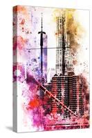 NYC Watercolor Collection - Take Height-Philippe Hugonnard-Stretched Canvas