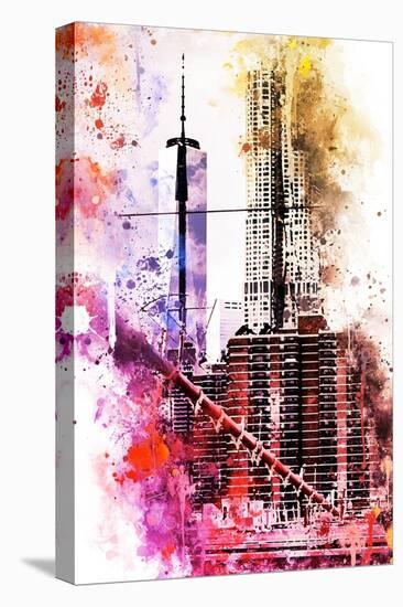 NYC Watercolor Collection - Take Height-Philippe Hugonnard-Stretched Canvas