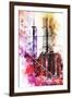 NYC Watercolor Collection - Take Height-Philippe Hugonnard-Framed Art Print