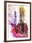 NYC Watercolor Collection - Take Height-Philippe Hugonnard-Framed Art Print