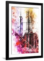 NYC Watercolor Collection - Take Height-Philippe Hugonnard-Framed Art Print