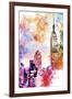 NYC Watercolor Collection - The Empire State Building-Philippe Hugonnard-Framed Art Print