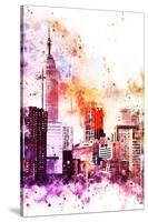 NYC Watercolor Collection - The Empire-Philippe Hugonnard-Stretched Canvas