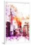 NYC Watercolor Collection - The Empire-Philippe Hugonnard-Framed Art Print