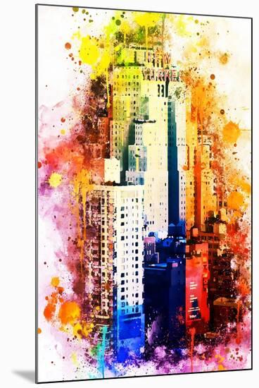 NYC Watercolor Collection - The New Yorker-Philippe Hugonnard-Mounted Art Print